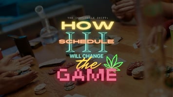 Blog thumbnail with title words, "How schedule 3 will change the game."